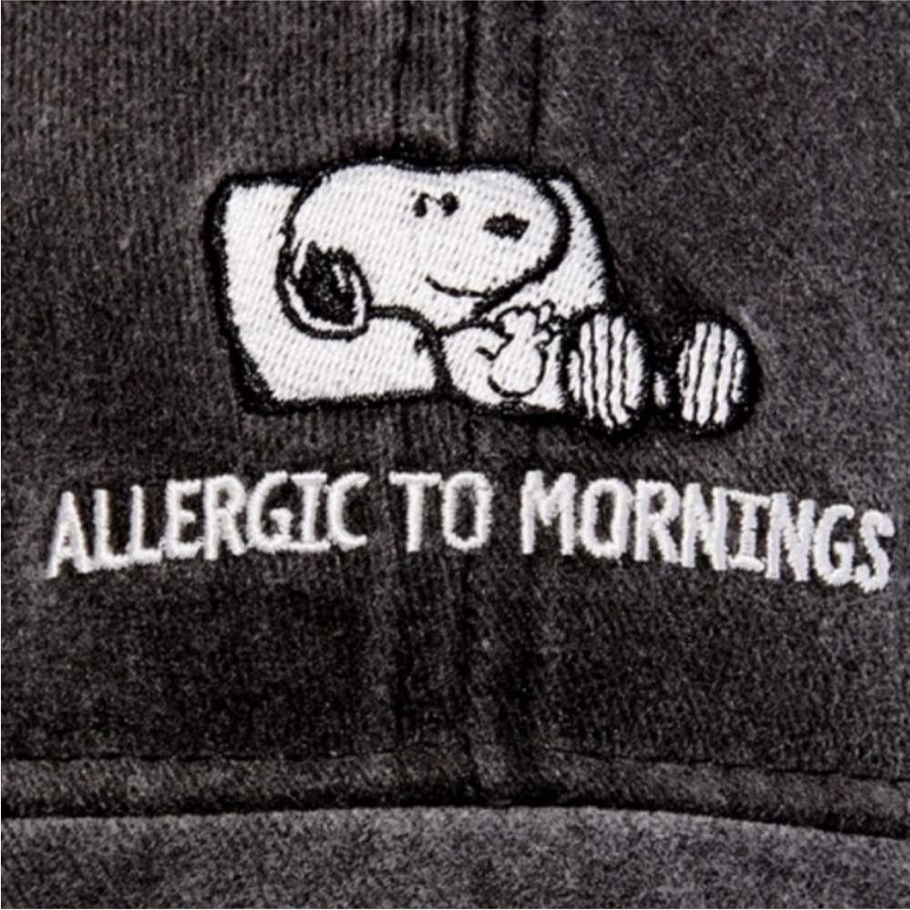 Peanuts Snoopy 'Allergic to Mornings' Cap